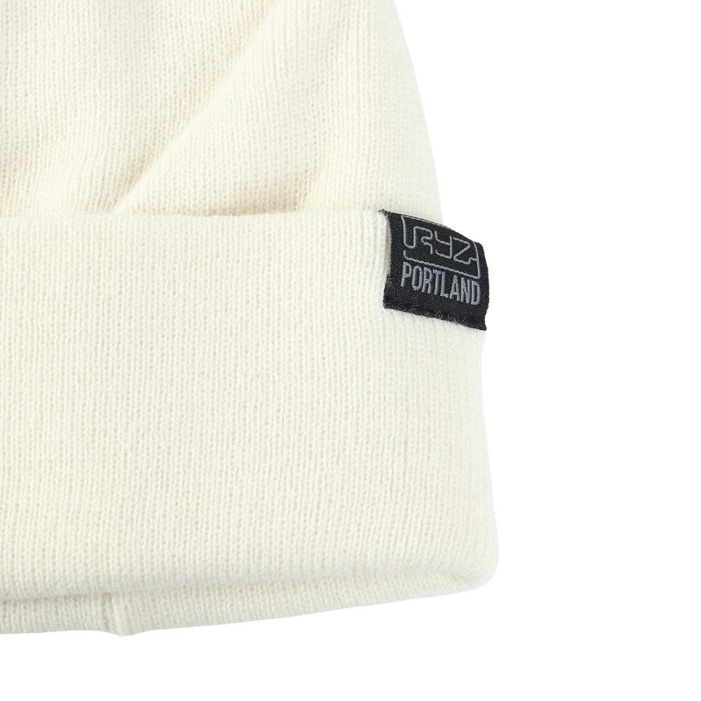 ライズ（RYZ）（メンズ）ニットキャップ ベーシックカフワッチ オフホワイト RZ20ST25FW0026 OWHT 帽子 ニット帽 防寒