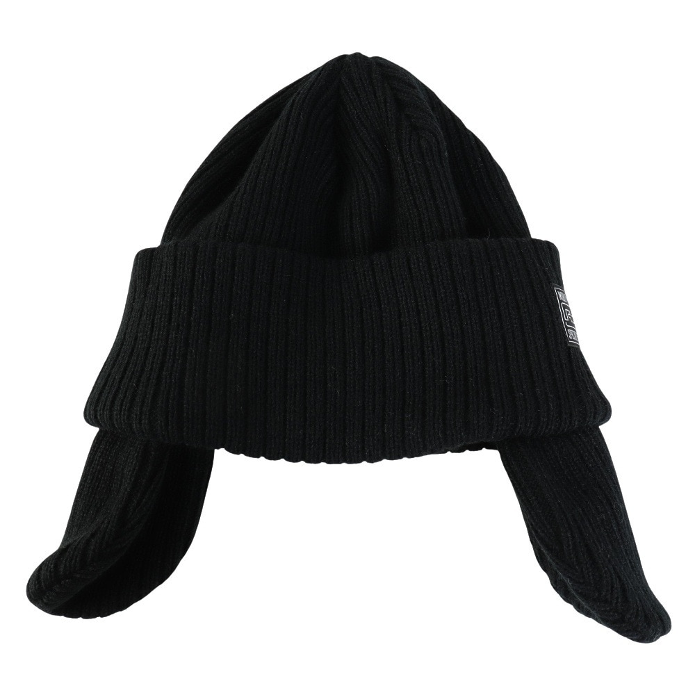 ライズ（RYZ）（メンズ）イヤーカバー ニットキャップ 黒 RZ20ST25FW0027 BLK ニット帽 イヤーカバー付き 耳当て付き 