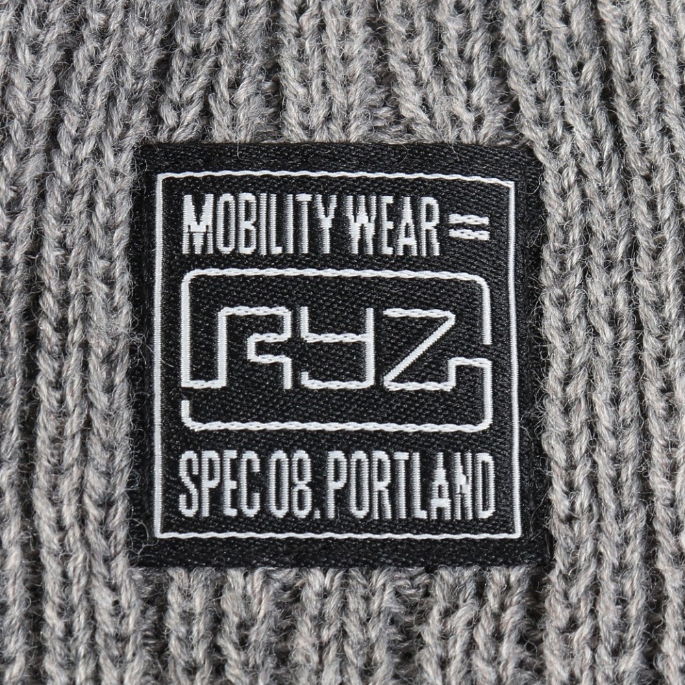 ライズ（RYZ）（メンズ）イヤーカバーニットキャップ グレー RZ20ST25FW0027 GRY ニットキャップ ニット帽 イヤーフラップ 耳当て付き