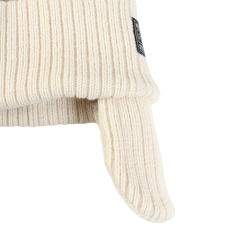 ライズ（RYZ）（メンズ）イヤーカバーニットキャップ アイボリー RZ20ST25FW0027 IVR ニットキャップ ニット帽 イヤーフラップ 耳当て付き