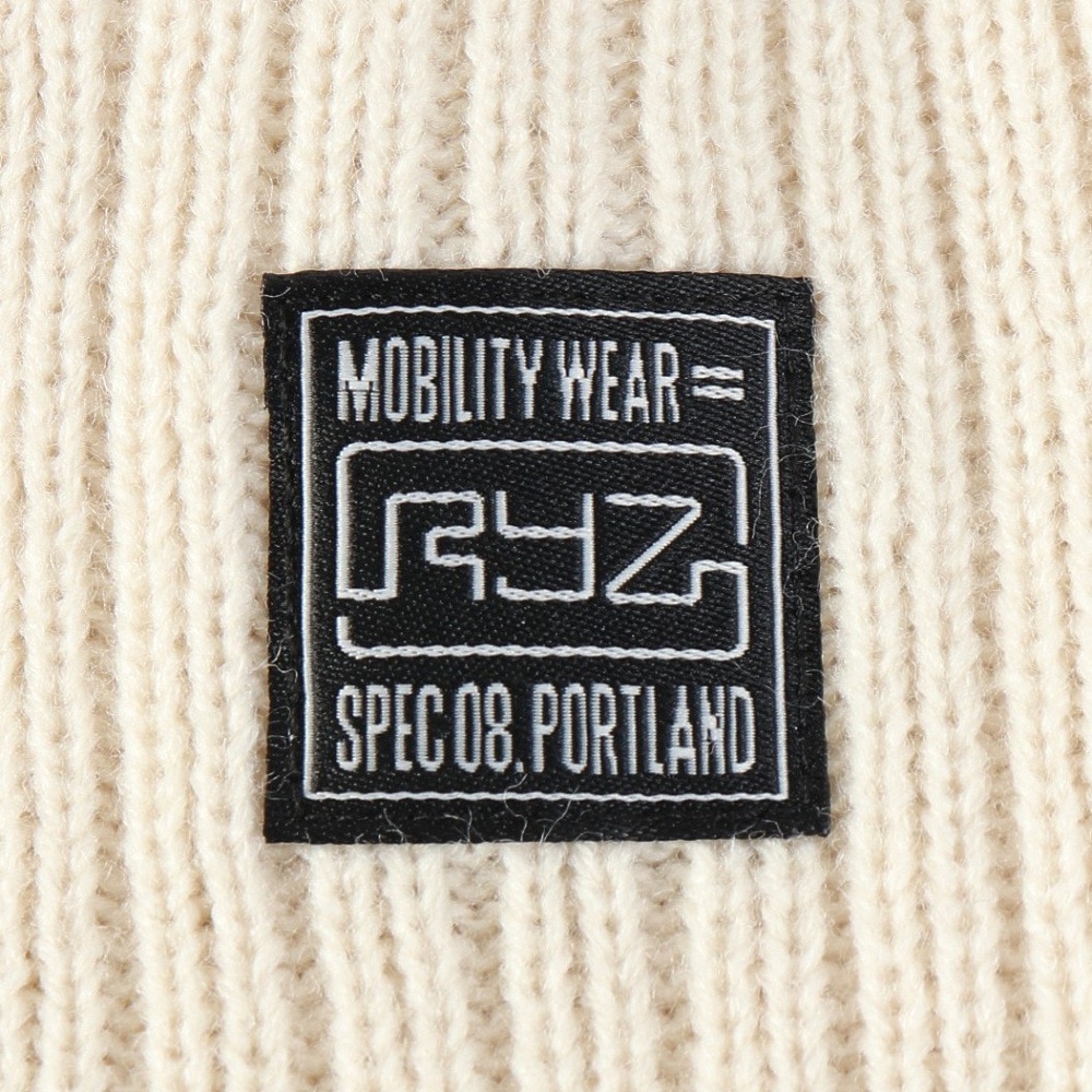 ライズ（RYZ）（メンズ）イヤーカバーニットキャップ アイボリー RZ20ST25FW0027 IVR ニットキャップ ニット帽 イヤーフラップ 耳当て付き