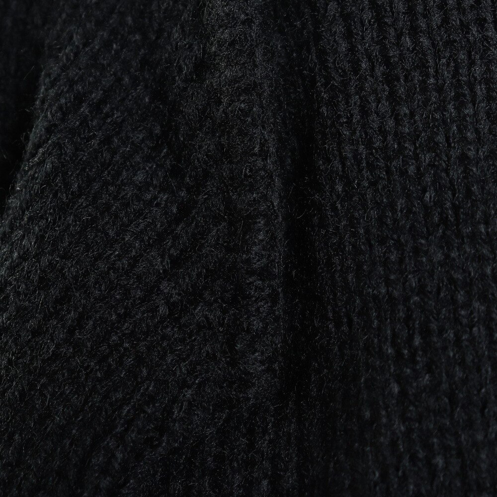 ライズ（RYZ）（メンズ）ニットキャップ ボーダーボリュームリブカフワッチ 黒×グレー RZ20ST25FW0028 BKXGY 帽子 ニット帽 防寒