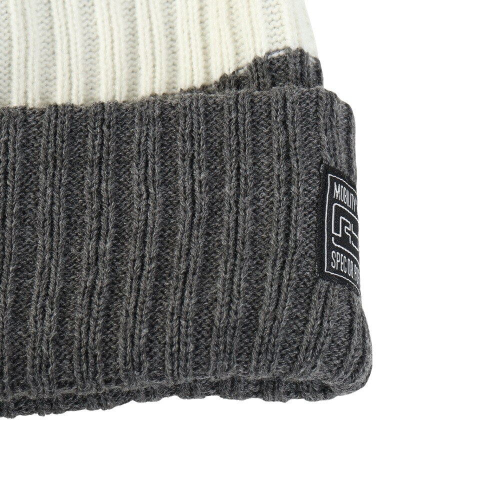 ライズ（RYZ）（メンズ）ニットキャップ ボーダーボリュームリブカフワッチ チャコールグレー RZ20ST25FW0028 CGRY 帽子 ニット帽 防寒