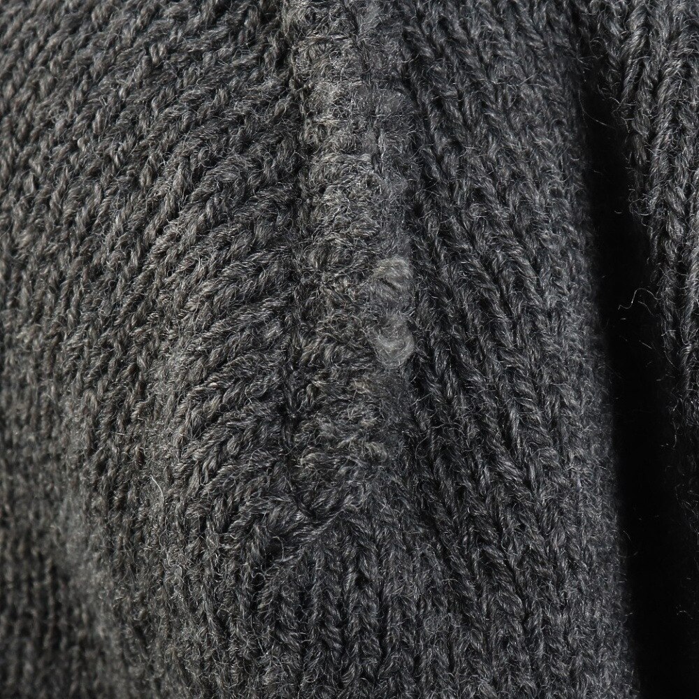 ライズ（RYZ）（メンズ）ニットキャップ ボーダーボリュームリブカフワッチ チャコールグレー RZ20ST25FW0028 CGRY 帽子 ニット帽 防寒