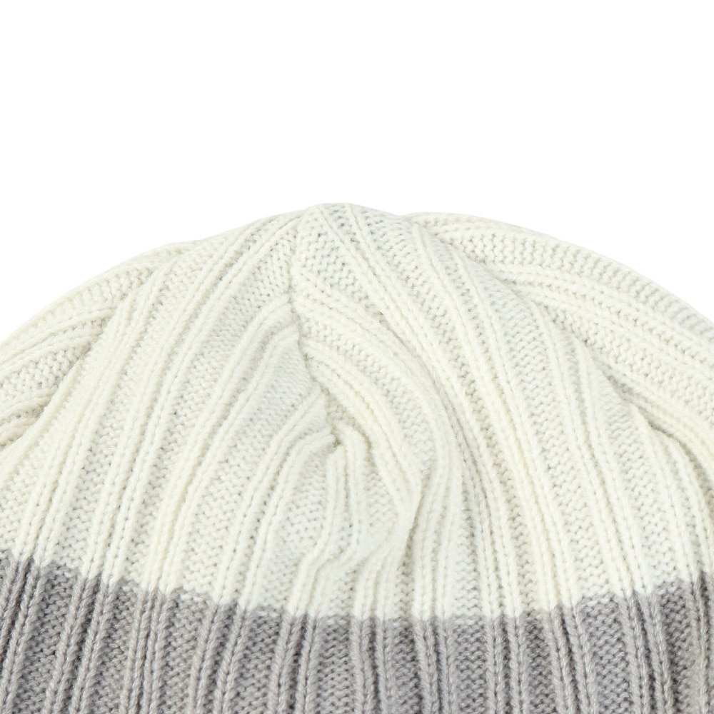 ライズ（RYZ）（メンズ）ニットキャップ ボーダーボリュームリブカフワッチ グレー RZ20ST25FW0028 GRY 帽子 ニット帽 防寒