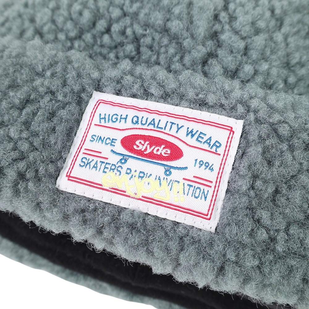 スライド（SLYDE）（メンズ）ニット帽 ボア ビーニー SL23FW-HAT005GRY フリーサイズ 防寒 紺