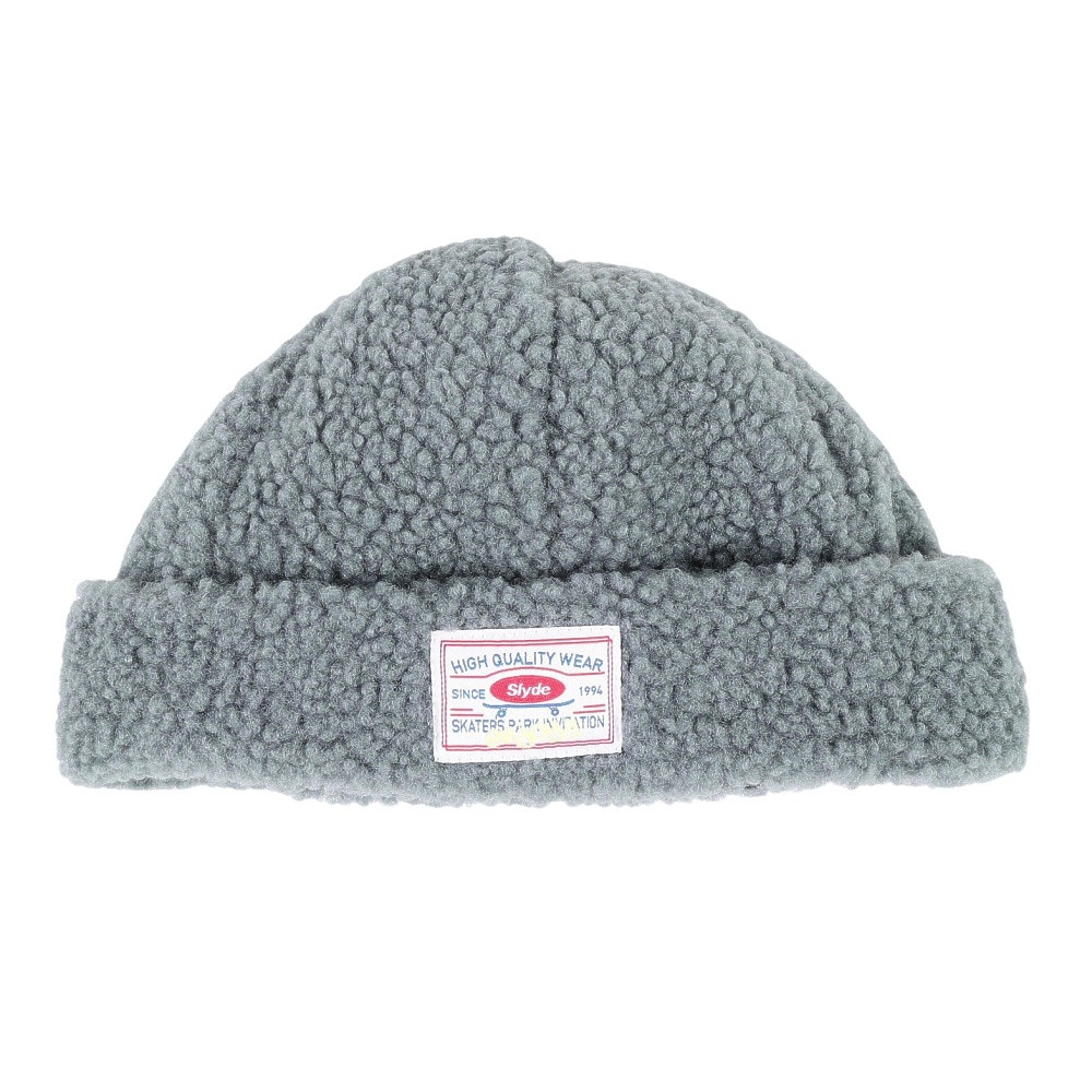 スライド（SLYDE）（メンズ）ニット帽 ボア ビーニー SL23FW-HAT005GRY フリーサイズ 防寒 紺