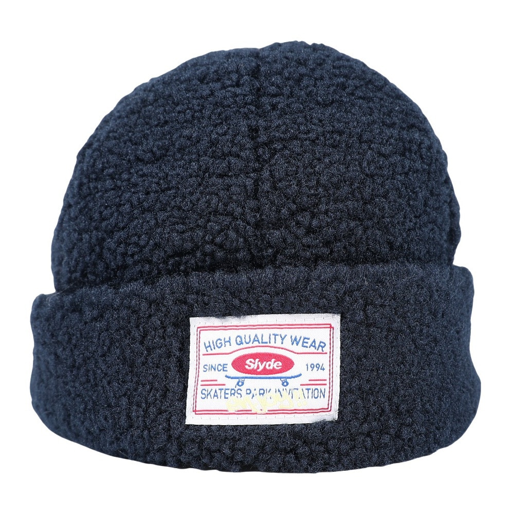 スライド（SLYDE）（メンズ）ニット帽 ボア ビーニー SL23FW-HAT005NVY