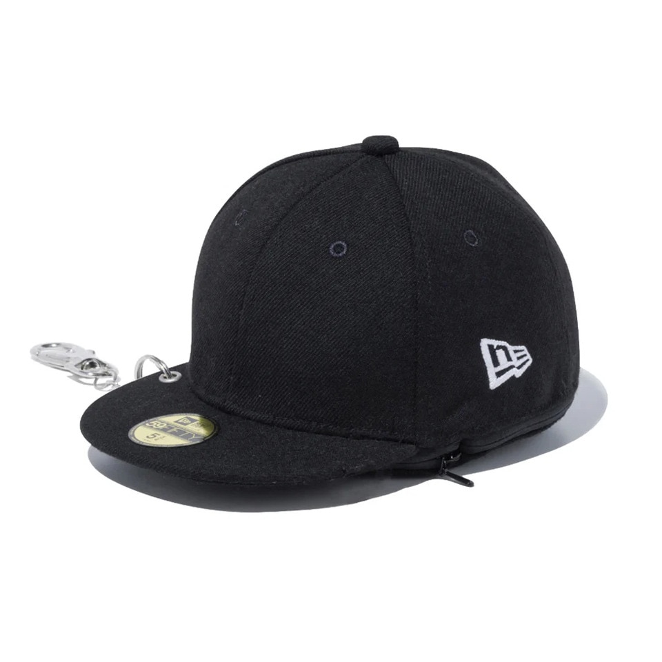 ニューエラ（NEW ERA）（メンズ、レディース）キャップポーチ M 黒 14524794 無地 シンプル ベーシック キャップポーチ ゴルフボールケース プレゼント ギフト