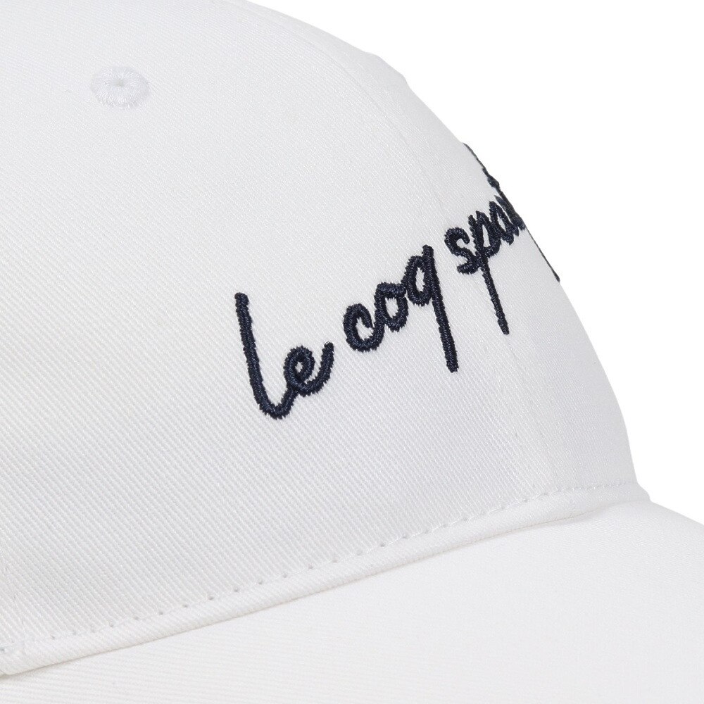 ルコックスポルティフ（lecoqsportif）（レディース）コットンツイルキャップ 庇9cmモデル QMCVJC13 WH 帽子