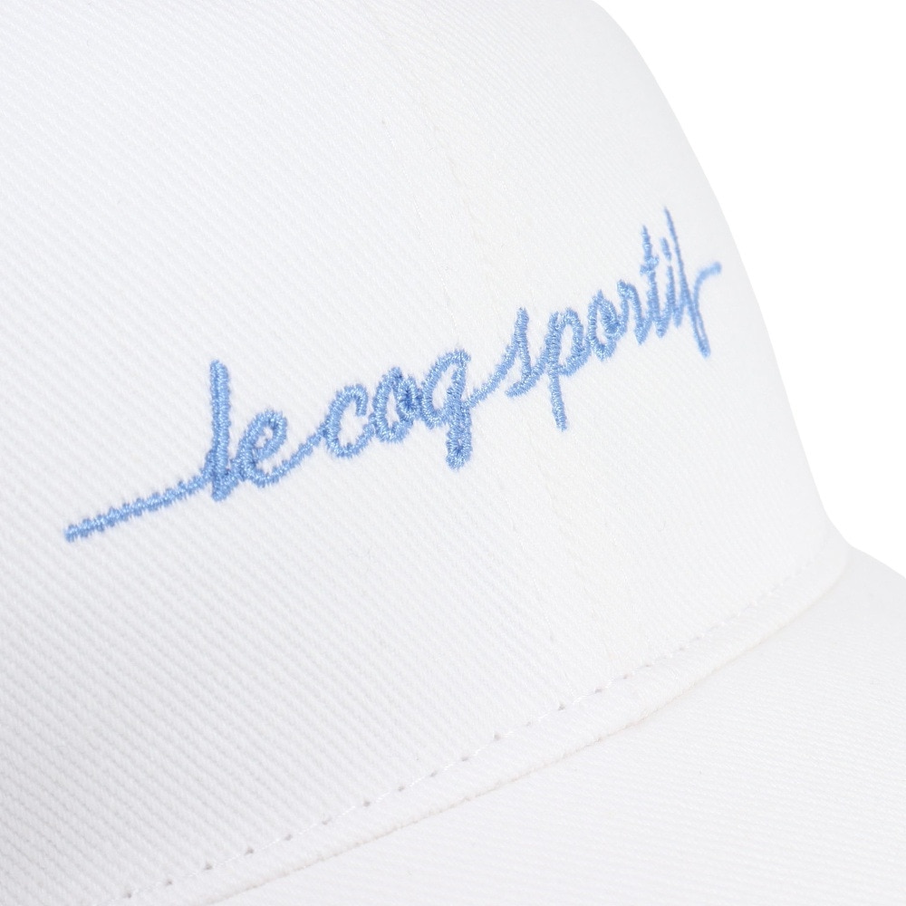 ルコックスポルティフ（lecoqsportif）（レディース）コットンツイルキャップ 庇9cmモデル QMCXJC14 WH 帽子