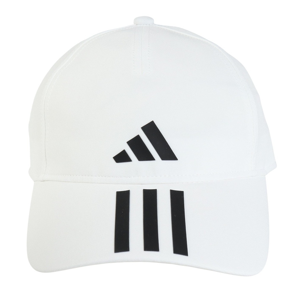 アディダス（adidas）（レディース）帽子 スリーストライプス AEROREADY ベースボールキャップ 白 54-57cm MKD80-HT2043 スポーツキャップ
