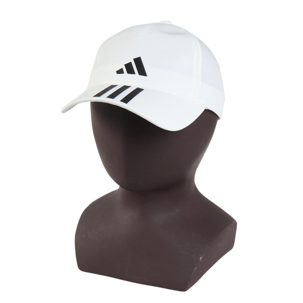 アディダス（adidas）（レディース）帽子 スリーストライプス AEROREADY ベースボールキャップ 白 54-57cm MKD80-HT2043 スポーツキャップ