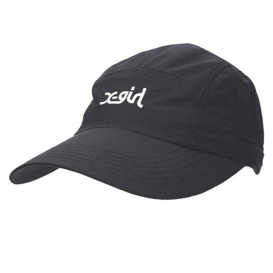エックスガール（X-gir）（レディース）帽子 サンガード キャップ 黒 55-59cm 155251051003-BLACK スポーツキャップ UPF50+ 撥水 防風 サンガード付き