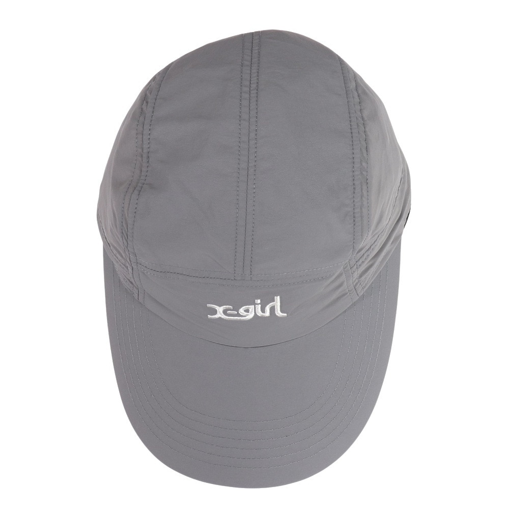 エックスガール（X-gir）（レディース）帽子 サンガード キャップ グレー 155251051003-GREY UPF50+ 撥水 防風 サンガード 日除け 日焼け対策 シンプル