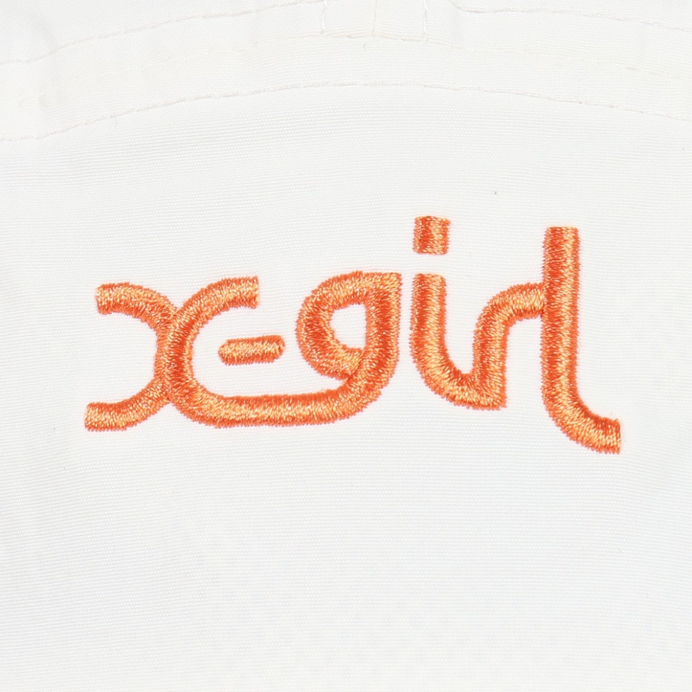 エックスガール（X-gir）（レディース）帽子 サンガード キャップ 白 155251051003-WHITE UPF50+ 撥水 防風 サンガード 日除け 日焼け対策 シンプル