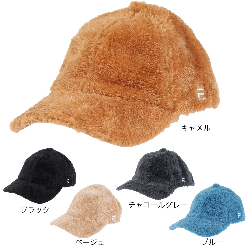 エルケクス（ELKEX）（レディース）ファーロゴキャップ EKL3FA0025 BLU 帽子