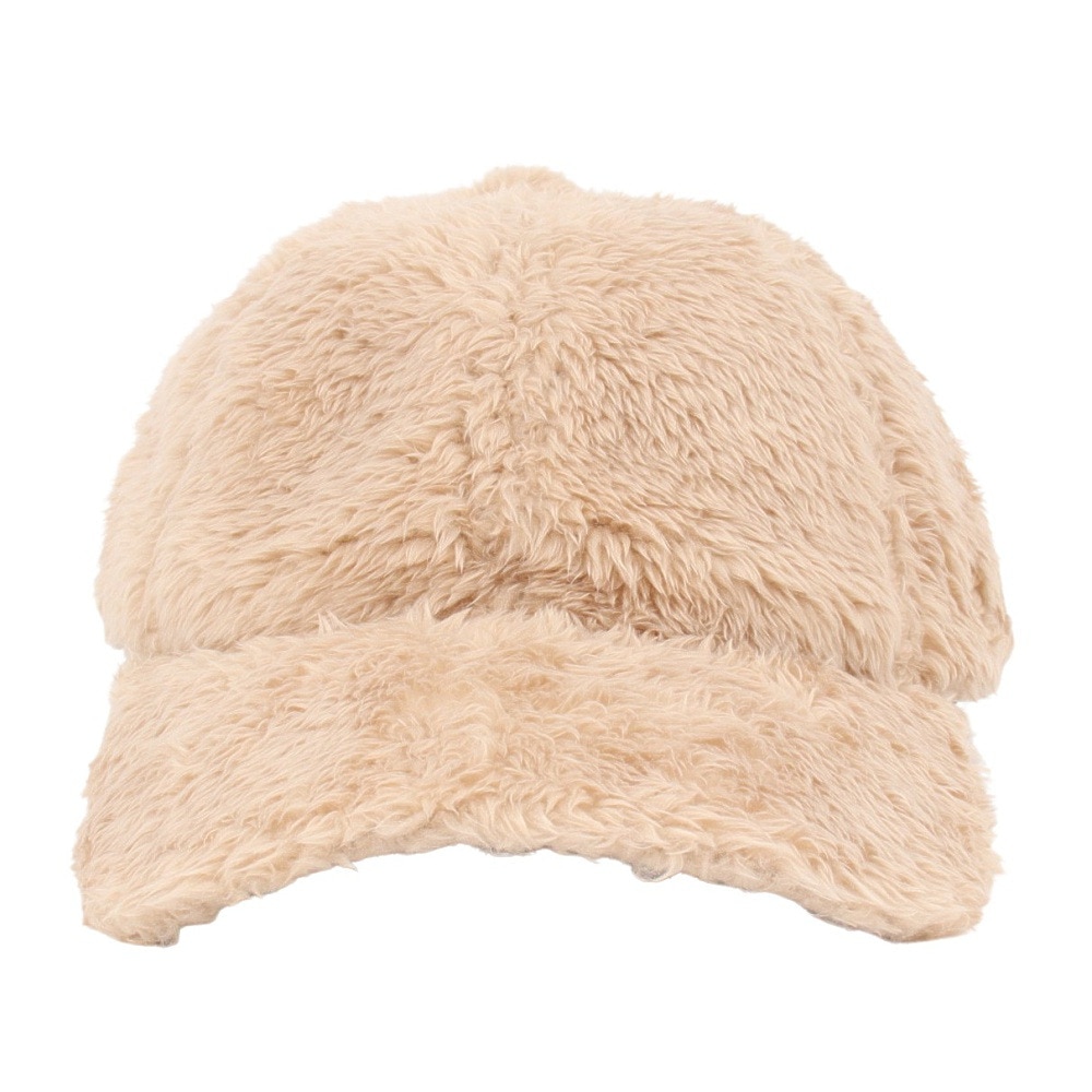 エルケクス（ELKEX）（レディース）FUR ロゴキャップ 帽子 EKL4FA0030 BEG  ベージュ フリーサイズ 防寒