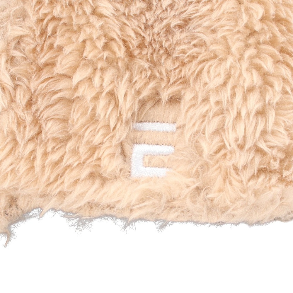 エルケクス（ELKEX）（レディース）FUR ロゴキャップ 帽子 EKL4FA0030 BEG  ベージュ フリーサイズ 防寒