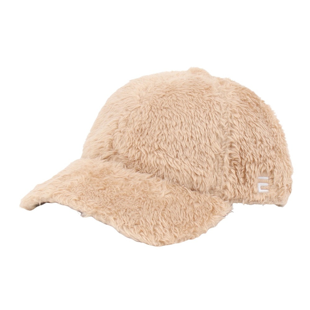 エルケクス（ELKEX）（レディース）FUR ロゴキャップ 帽子 EKL4FA0030 BEG  ベージュ フリーサイズ 防寒