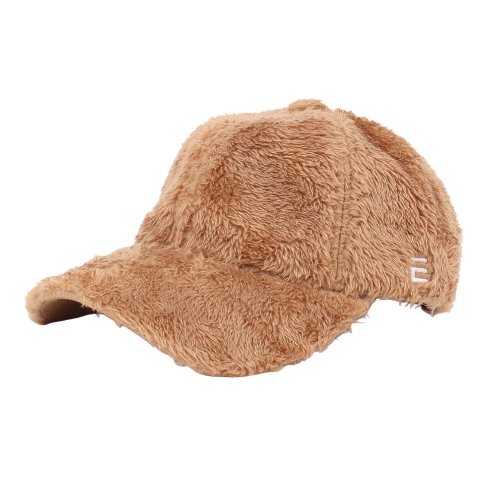 エルケクス（ELKEX）（レディース）FUR ロゴキャップ 帽子 EKL4FA0030 BRN 茶色 フリーサイズ 防寒