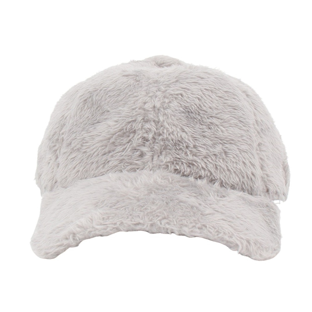 エルケクス（ELKEX）（レディース）FUR ロゴキャップ  帽子 EKL4FA0030 GRY グレー フリーサイズ 防寒