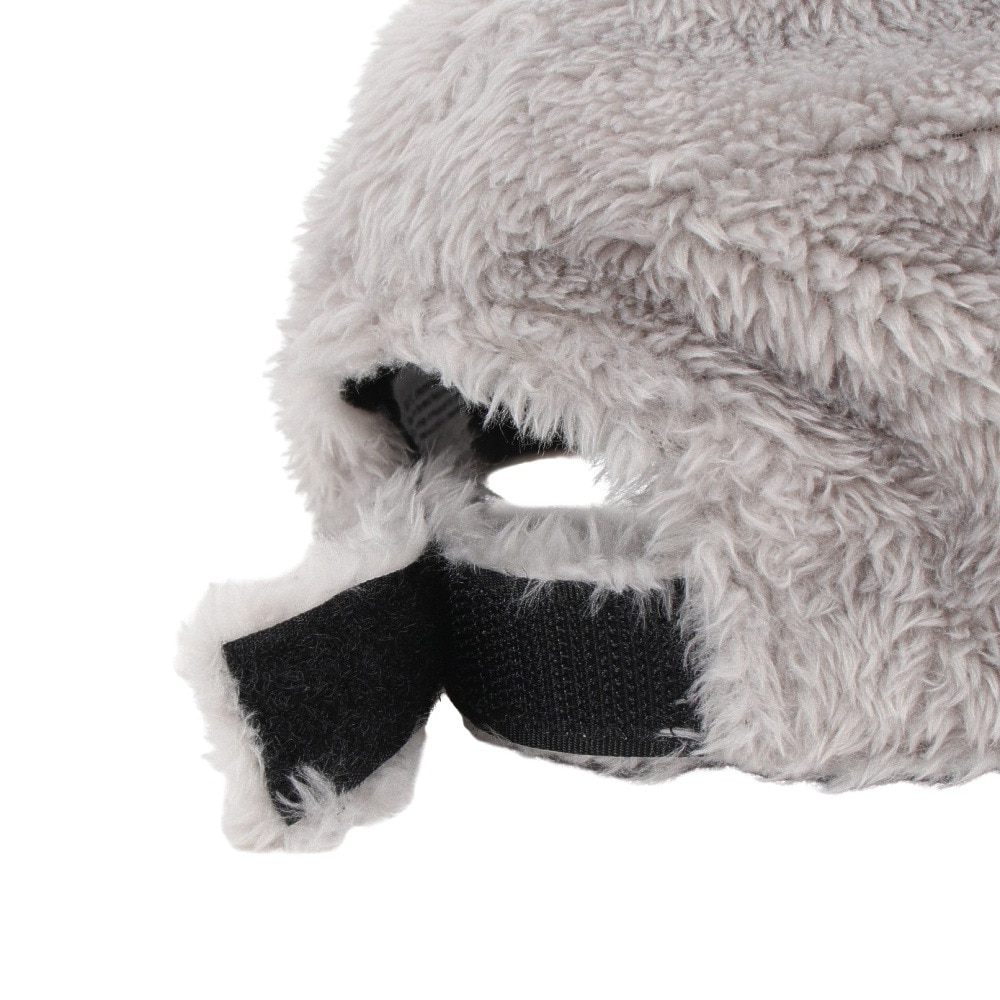 エルケクス（ELKEX）（レディース）FUR ロゴキャップ  帽子 EKL4FA0030 GRY グレー フリーサイズ 防寒