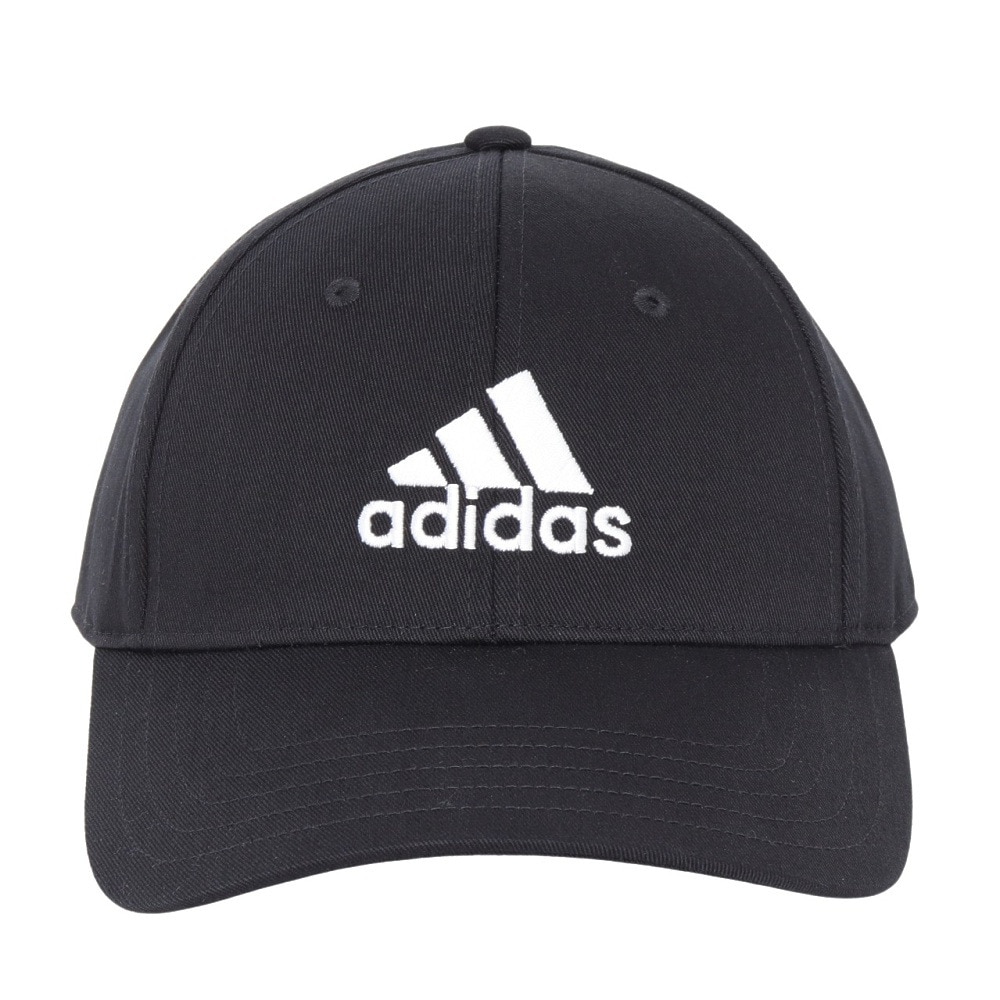 アディダス（adidas）（メンズ、レディース）コットンツイル ベースボール キャップ 帽子 DKH36-II3513 Mサイズ 黒