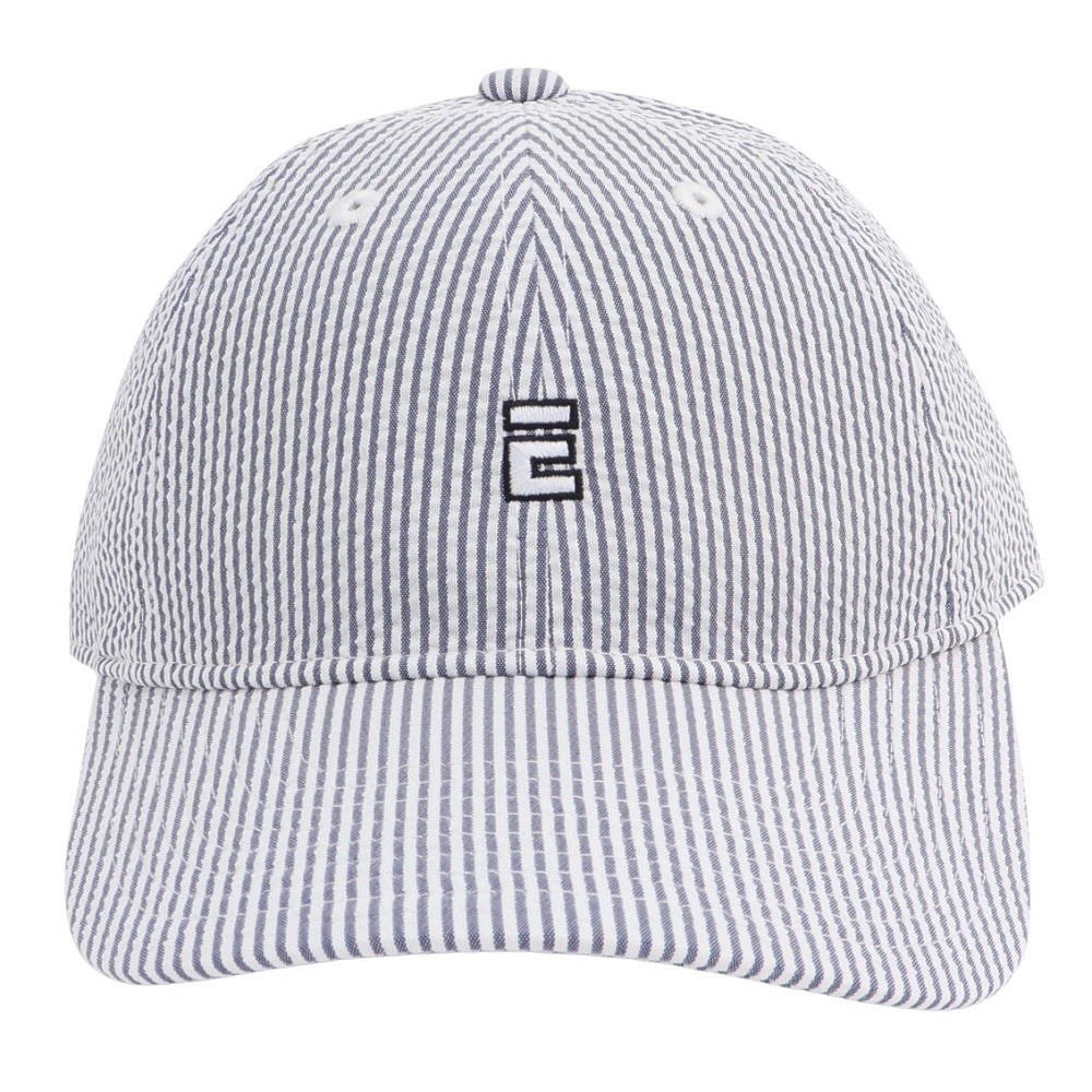 エルケクス（ELKEX）（レディース）帽子 シアサッカーキャップ EXL5SP0005 BKXWH ファッション おしゃれ スト系 カジュアル シンプル 吸汗速乾 ストライプ