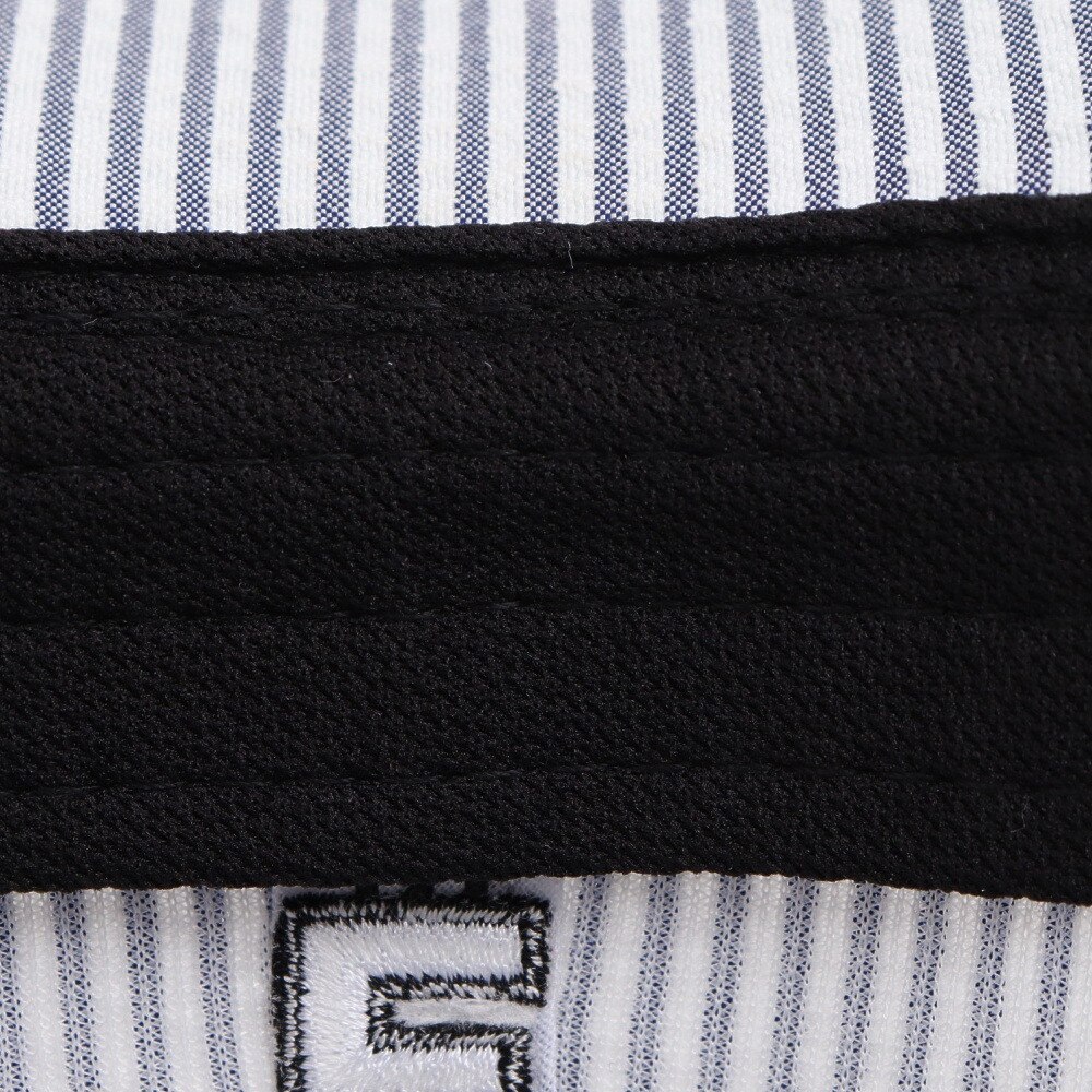 エルケクス（ELKEX）（レディース）帽子 シアサッカーキャップ EXL5SP0005 BKXWH ファッション おしゃれ スト系 カジュアル シンプル 吸汗速乾 ストライプ