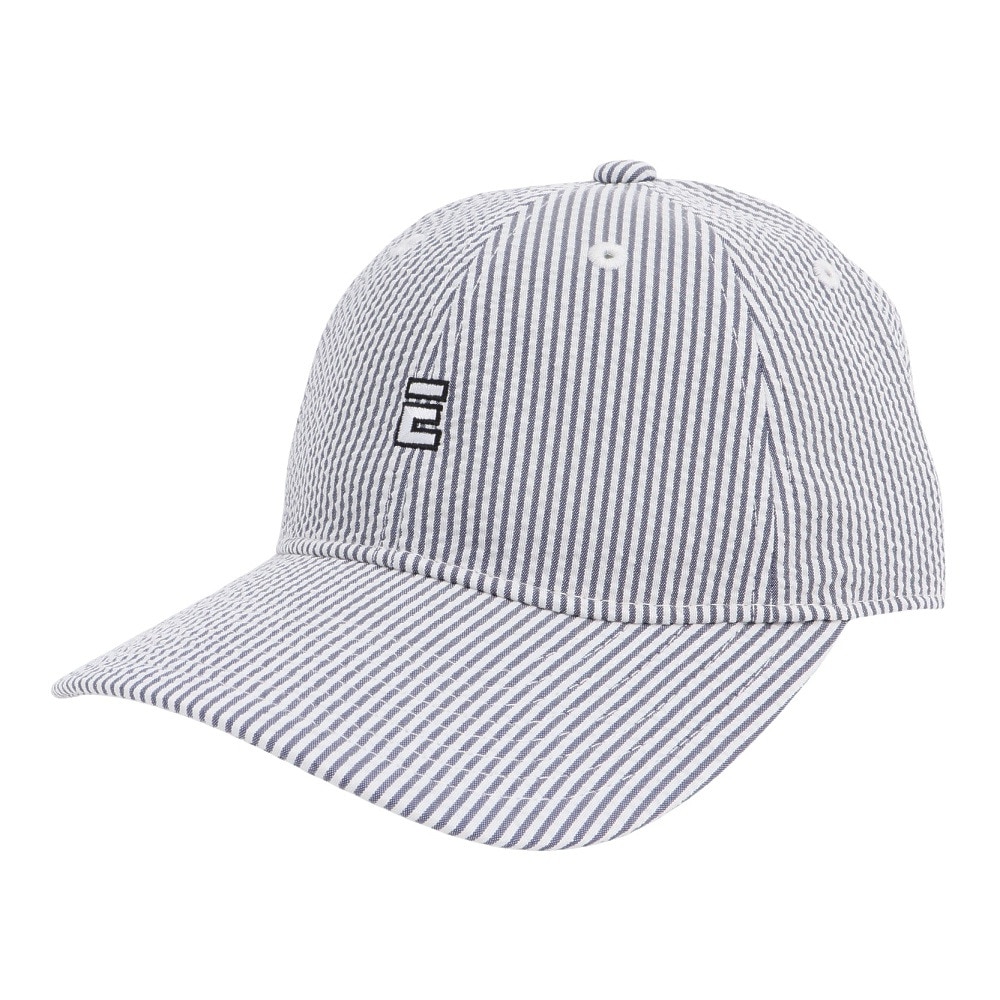 エルケクス（ELKEX）（レディース）帽子 シアサッカーキャップ EXL5SP0005 BKXWH ファッション おしゃれ スト系 カジュアル シンプル 吸汗速乾 ストライプ