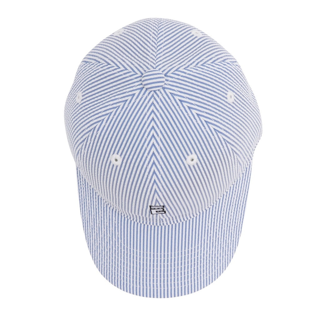 エルケクス（ELKEX）（レディース）帽子 シアサッカーキャップ EXL5SP0005 NVXWH ファッション おしゃれ スト系 カジュアル シンプル 吸汗速乾 ストライプ