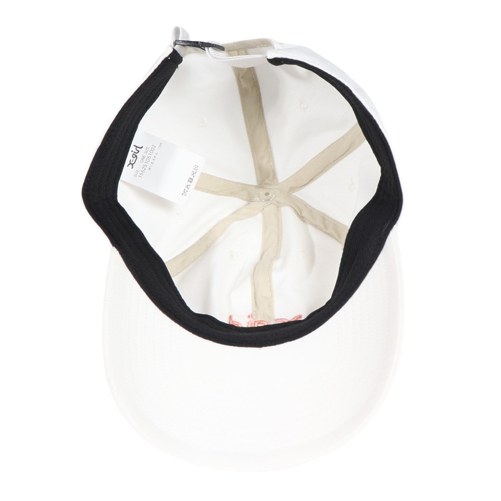 エックスガール（X-gir）（レディース）帽子 ベーシック キャップ 白 155251051002-WHITE UPF50+ 6パネル ファッション おしゃれ スト系 カジュアル メッシュ