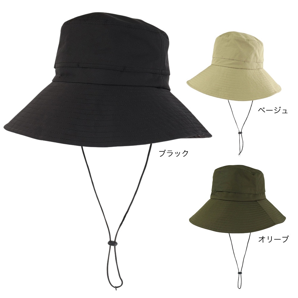 ヤックパック（YAK PAK）（レディース）ベンチレーションワイドブリムハット YAK-PAK-24S008 BLK UV 帽子
