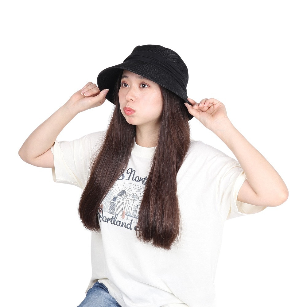 ミルサ（milsa）（レディース）ひんやり バケットハット 24206120501750 黒