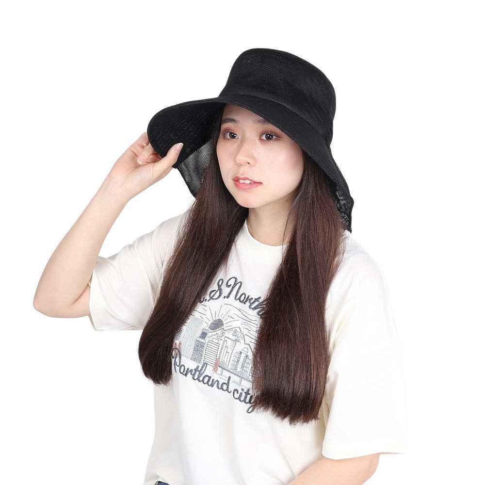 ミルサ（milsa）（レディース）風飛ば～ぬハット 24206121501970 黒