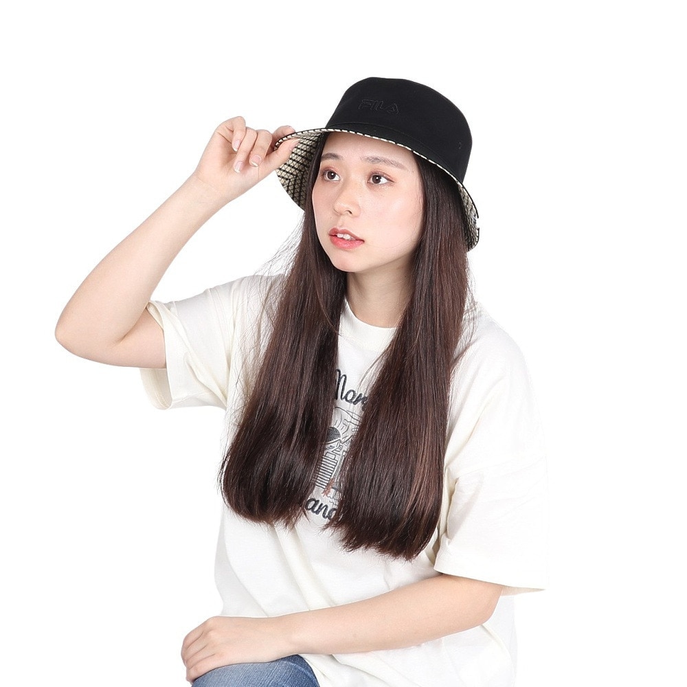 フィラ（FILA）（レディース）リバーシブル バケットハット 24101320301570 黒