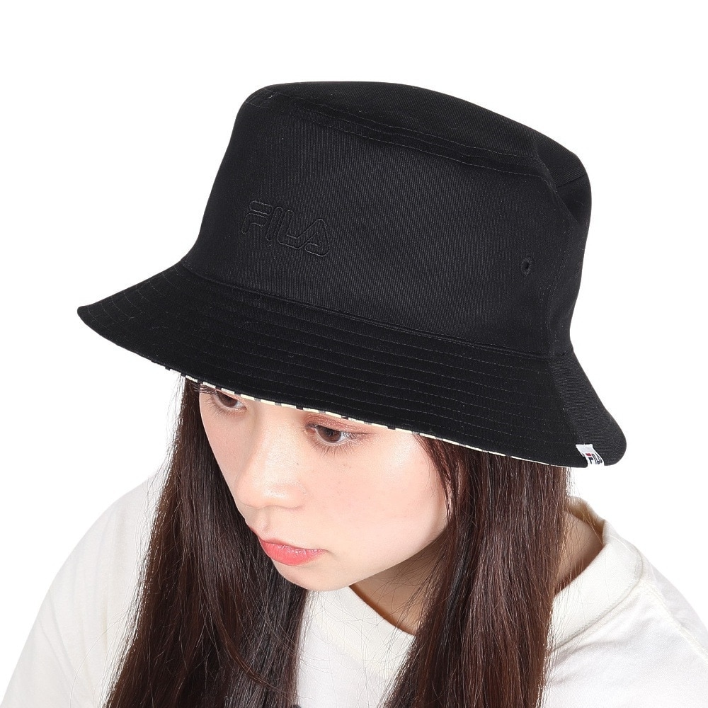 フィラ（FILA）（レディース）リバーシブル バケットハット 24101320301570 黒