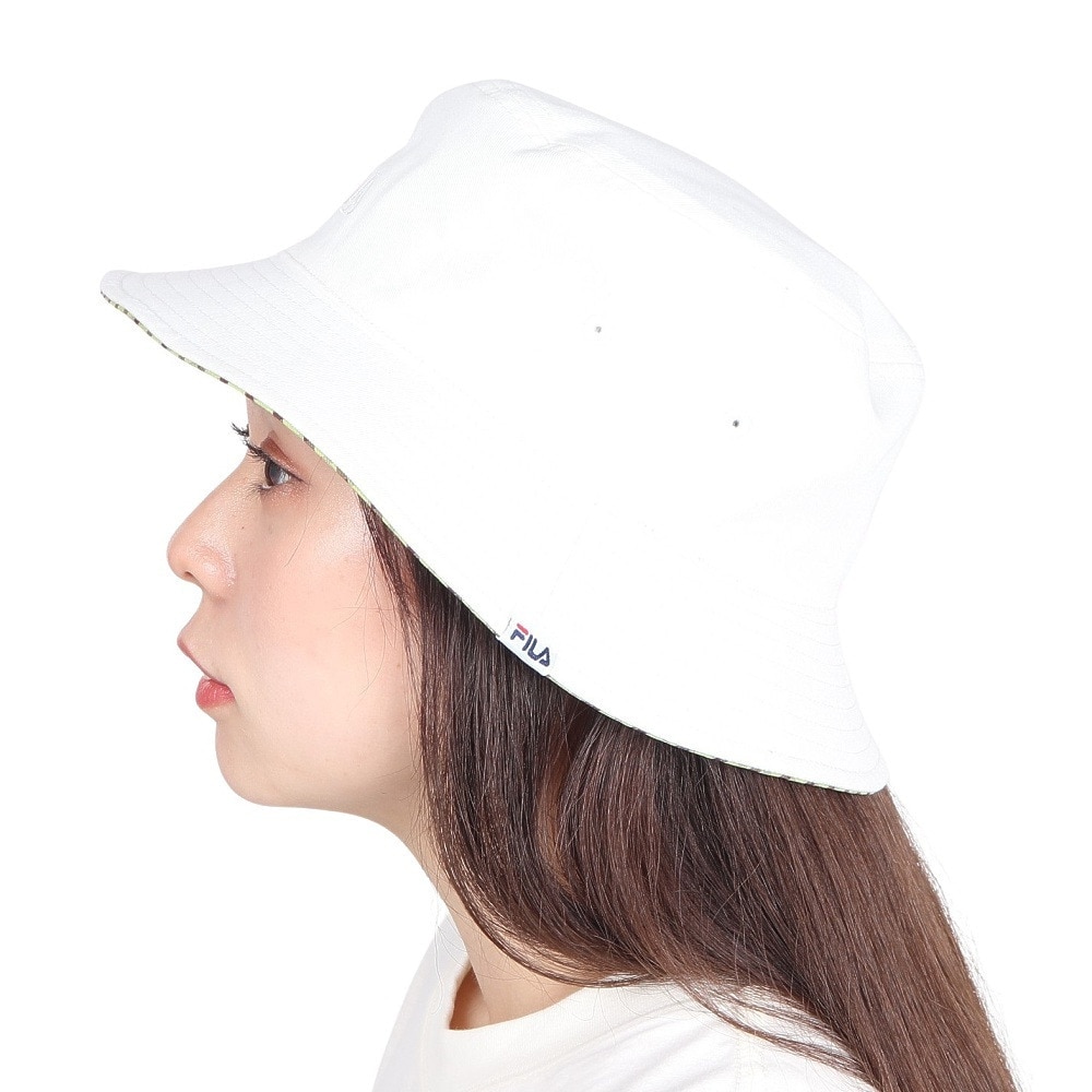 フィラ（FILA）（レディース）リバーシブル バケットハット 24101320306570 白