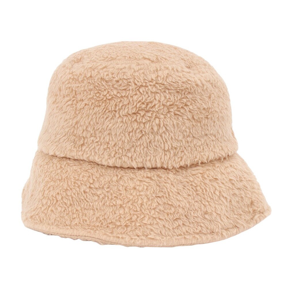 エルケクス（ELKEX）（レディース）FUR ロゴ バケットハット バケハ EKL4FA0031 BEG ベージュ フリーサイズ 防寒