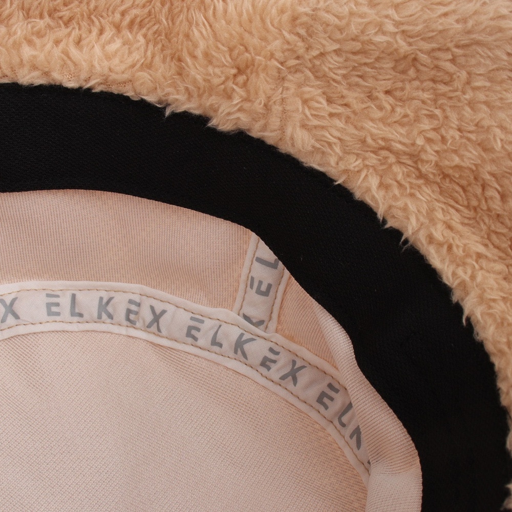 エルケクス（ELKEX）（レディース）FUR ロゴ バケットハット バケハ EKL4FA0031 BEG ベージュ フリーサイズ 防寒