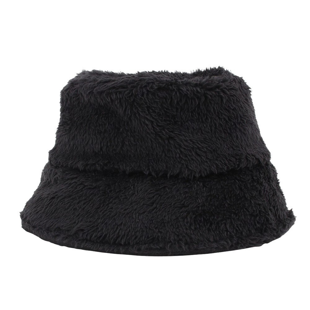 エルケクス（ELKEX）（レディース）FUR ロゴ バケットハット バケハ EKL4FA0031 BLK 黒 フリーサイズ 防寒
