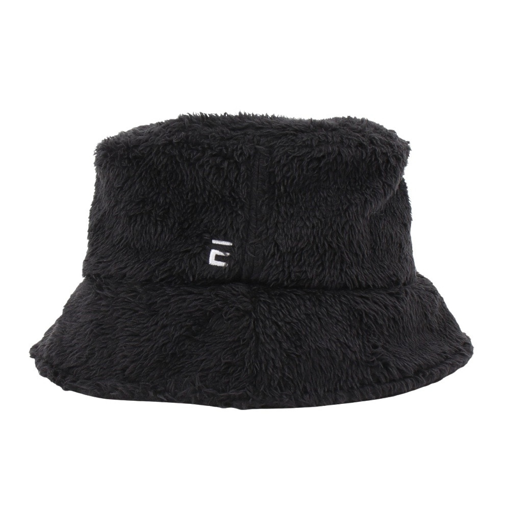エルケクス（ELKEX）（レディース）FUR ロゴ バケットハット バケハ EKL4FA0031 BLK 黒 フリーサイズ 防寒