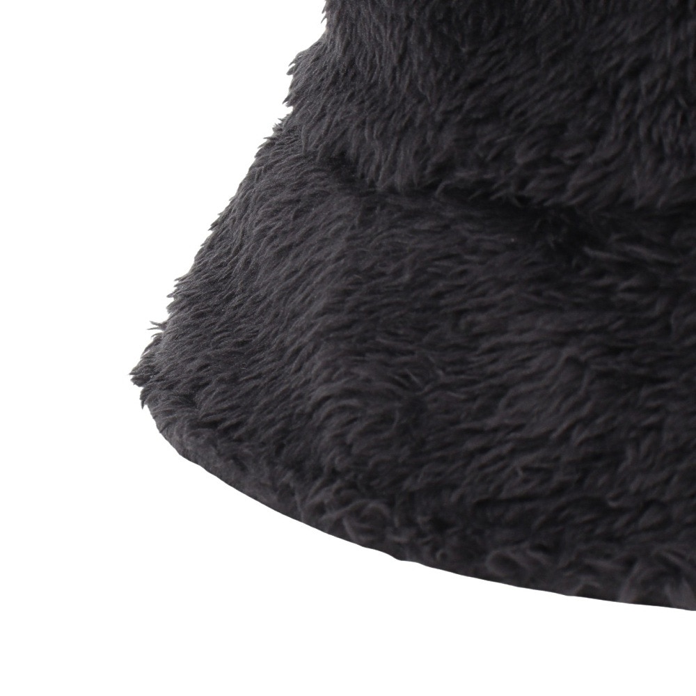エルケクス（ELKEX）（レディース）FUR ロゴ バケットハット バケハ EKL4FA0031 BLK 黒 フリーサイズ 防寒