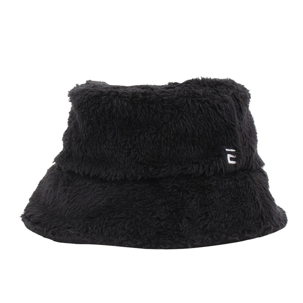 エルケクス（ELKEX）（レディース）FUR ロゴ バケットハット バケハ EKL4FA0031 BLK 黒 フリーサイズ 防寒