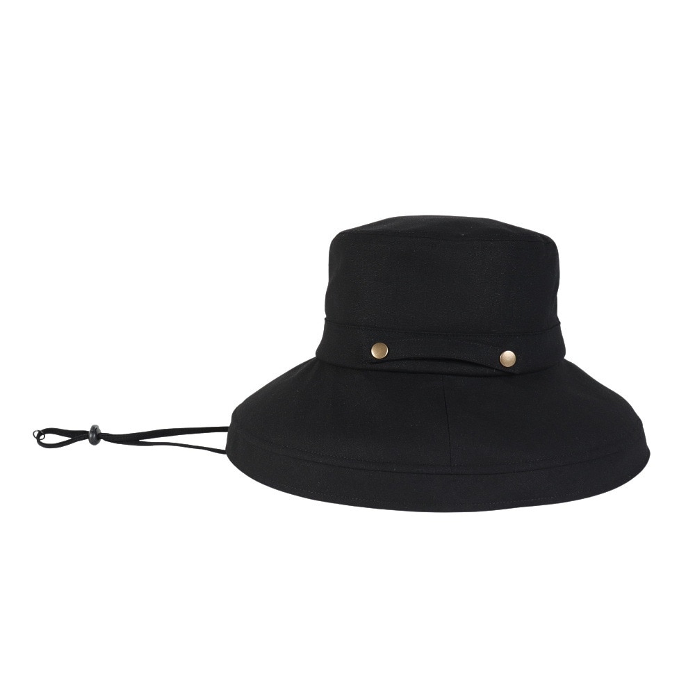 クー（Coo.）（レディース）ホールドアップハット 黒 898CO5ST0009 BLK UVカット 紫外線対策 紫外線予防 吸汗速乾 接触冷感 カジュアル おしゃれ シンプル