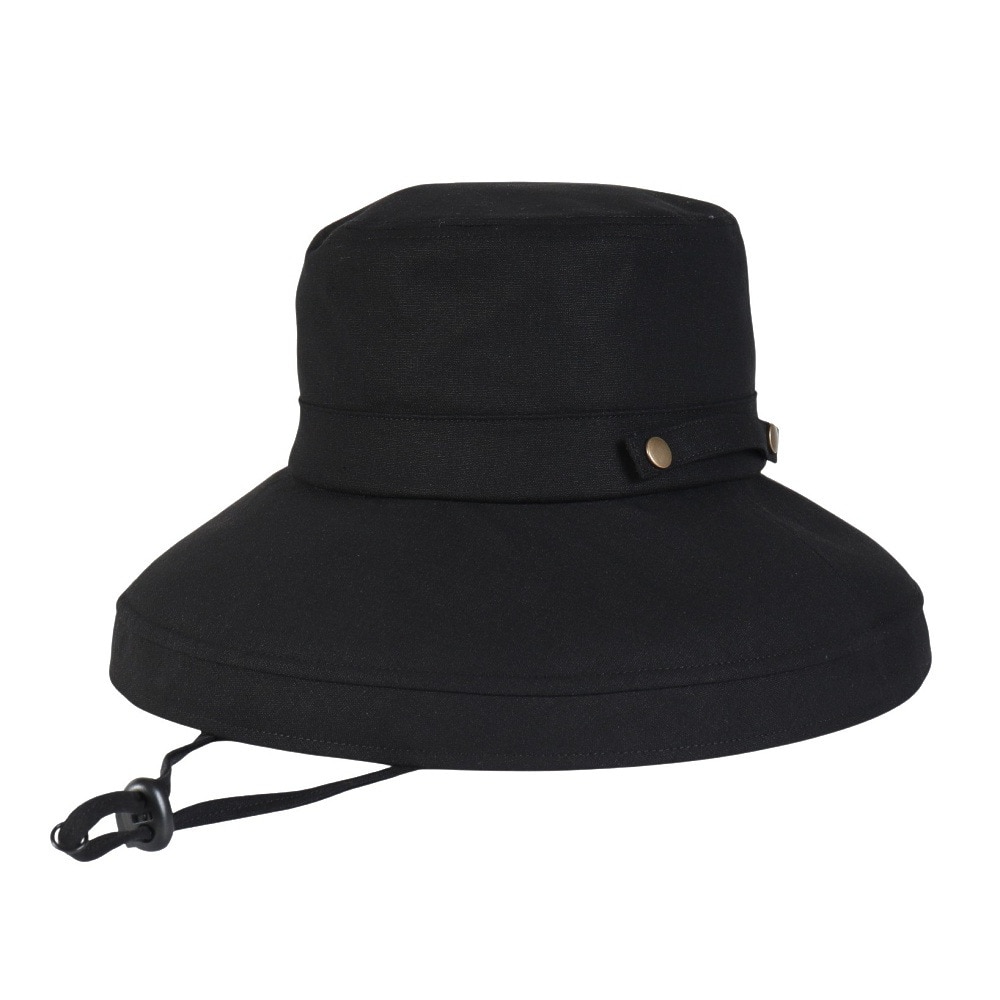 クー（Coo.）（レディース）ホールドアップハット 黒 898CO5ST0009 BLK UVカット 紫外線対策 紫外線予防 吸汗速乾 接触冷感 カジュアル おしゃれ シンプル