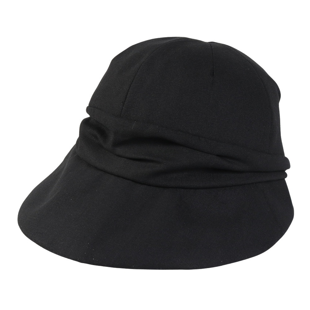 クー（Coo.）（レディース）ピンチキャスケット 黒 898CO5ST0010 BLK UVカット 紫外線対策 紫外線予防 吸汗速乾 接触冷感 シンプル 庭仕事 畑仕事