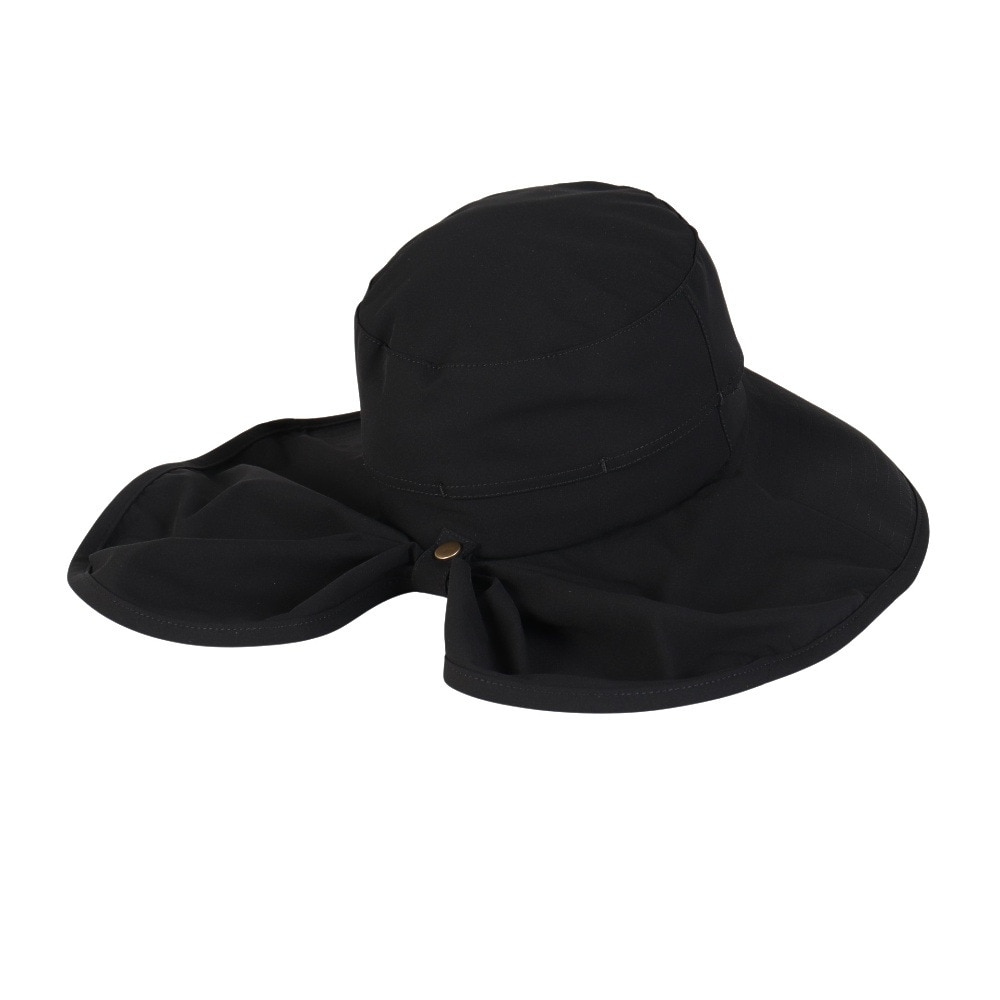 クー（Coo.）（レディース）帽子 サンシェード テールハット 黒 898CO5ST0013 BLK UVカット 紫外線対策 吸汗速乾 接触冷感 暑さ対策 熱中症対策 お出かけ