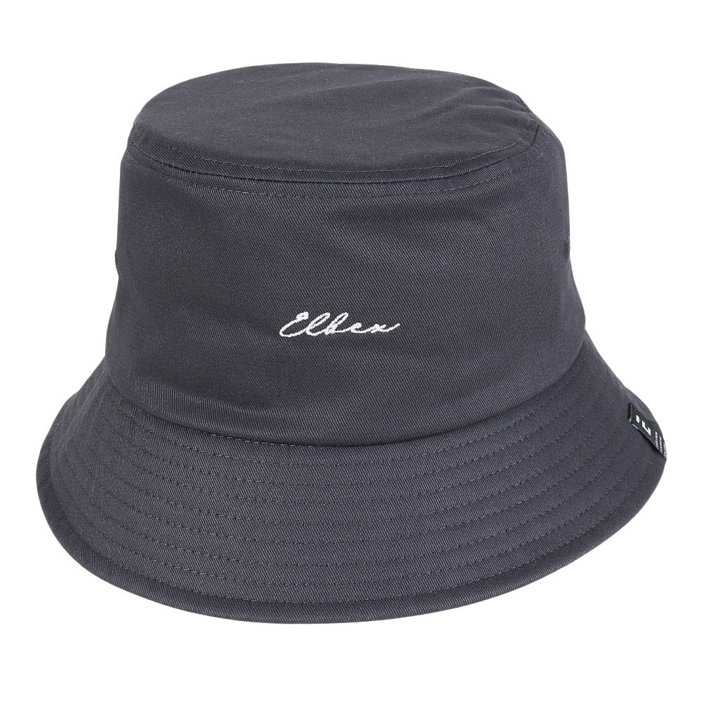 エルケクス（ELKEX）（レディース）帽子 ベーシックバケットハット チャコールグレー EXL5SP0006 CGRY 吸汗速乾 サイズ調整 日焼け対策 スポーツキャップ